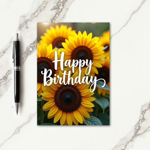 Cheerful Bloom Birthday Card
