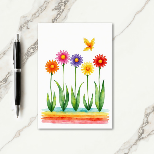 Cheerful Blossom Birthday Card
