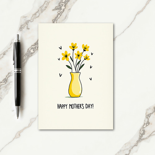 Cheerful Blossoms Mothers Day Card
