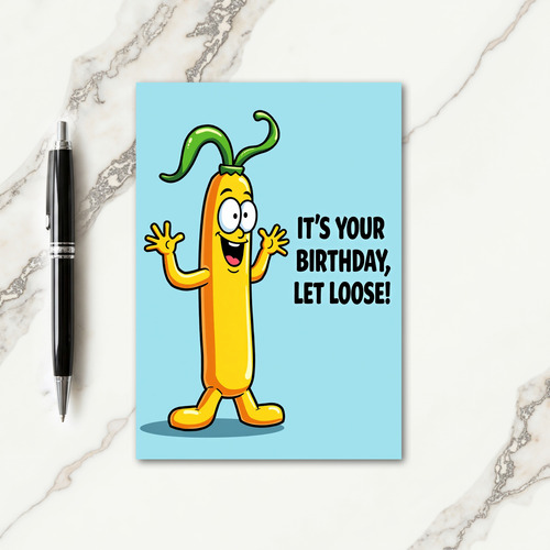 Cheerful Botanical Birthday Card