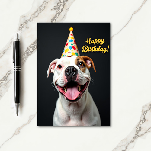 Cheerful Canine Balloon Card