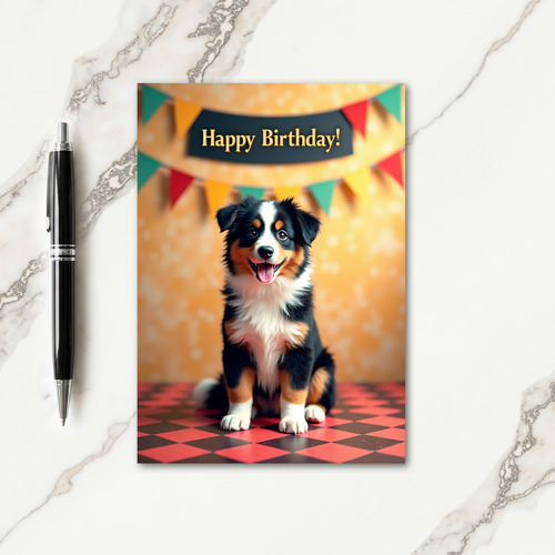 Cheerful Canine Birthday Card