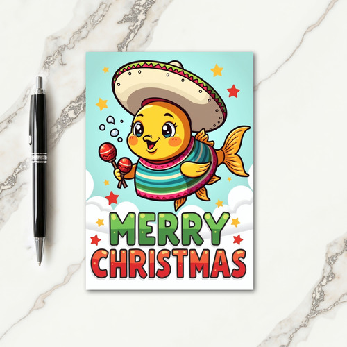 Cheerful Christmas Creature Card