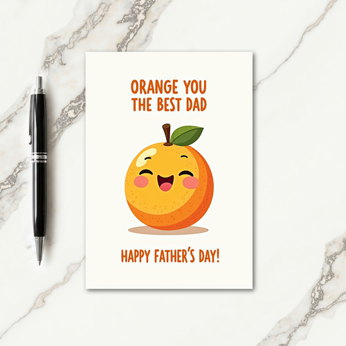 Cheerful Citrus Fathers Day Card