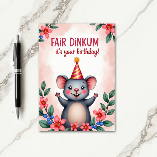 Cheerful Creature Birthday Card