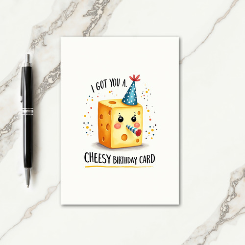 Cheerful Cube Birthday Card