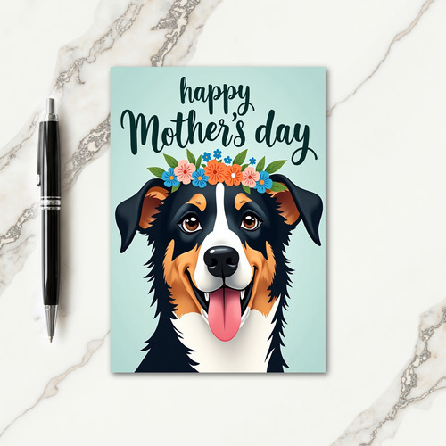 Cheerful Dog Mothers Day Card