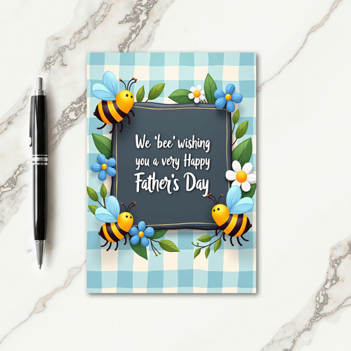 Cheerful Fathers Day Art Card