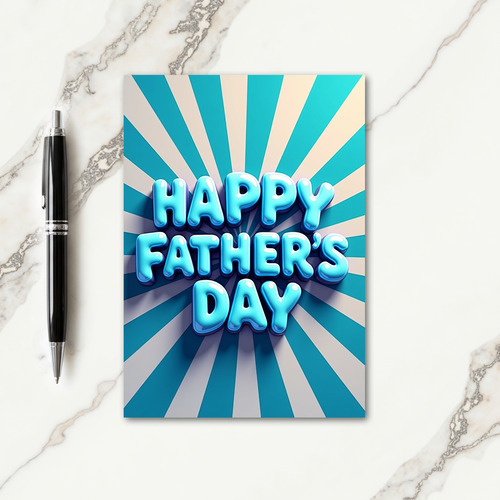 Cheerful Fathers Day Design Card