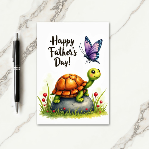Cheerful Fathers Day Friend Card