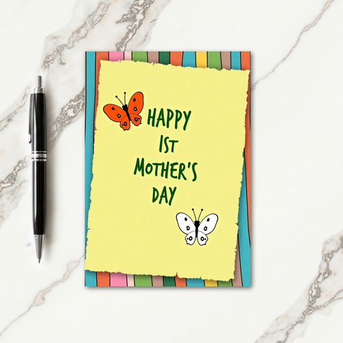 Cheerful First Mothers Day Card