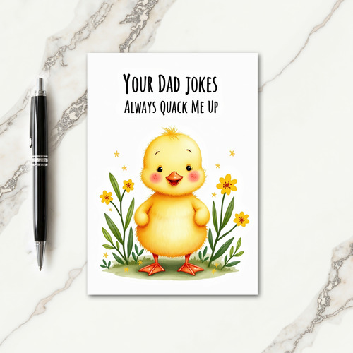 Cheerful Fledgling Fathers Day Card