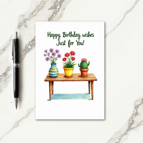Cheerful Floral Birthday Card
