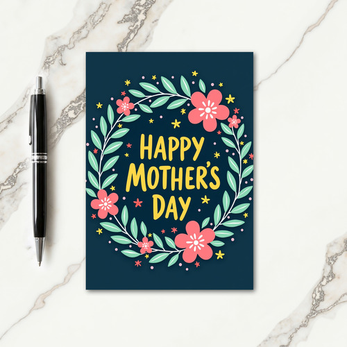 Cheerful Floral Message Card
