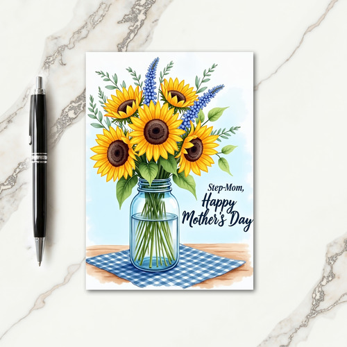 Cheerful Flowers Mothers Day Card
