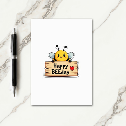 Cheerful Insect Birthday Card