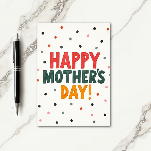 Cheerful Mothers Day Art Card