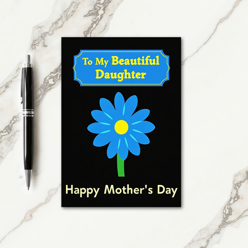 Cheerful Mothers Day Banner Card