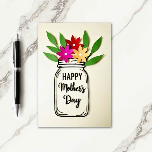Cheerful Mothers Day Design Card