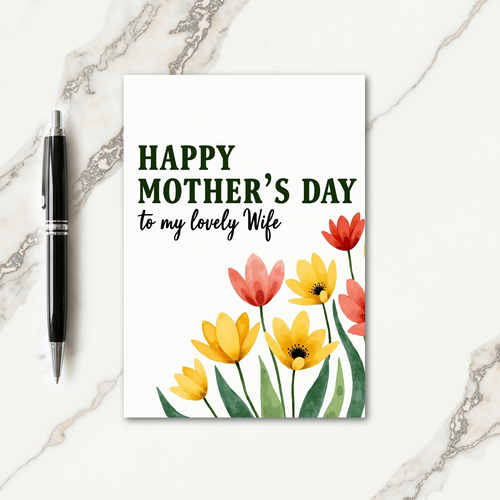 Cheerful Mothers Day Flora Card