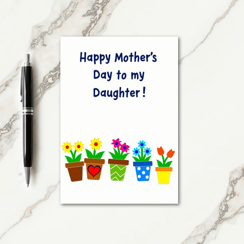 Cheerful Mothers Day Plant Card