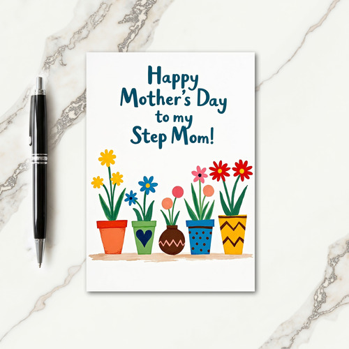 Cheerful Mothers Day Stems Card