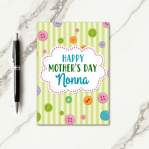 Cheerful Nonna Mothers Day Card