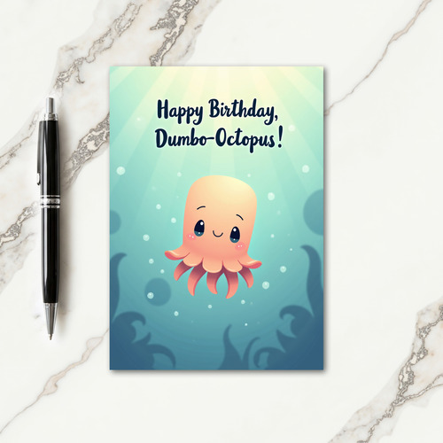 Cheerful Ocean Birthday Card