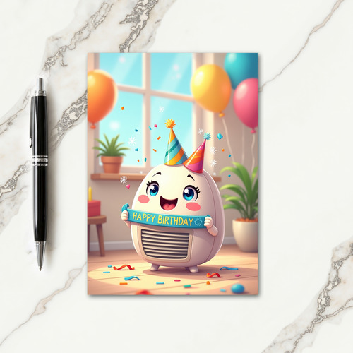 Cheerful Party Hat Card