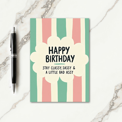 Cheerful Pastel Birthday Card