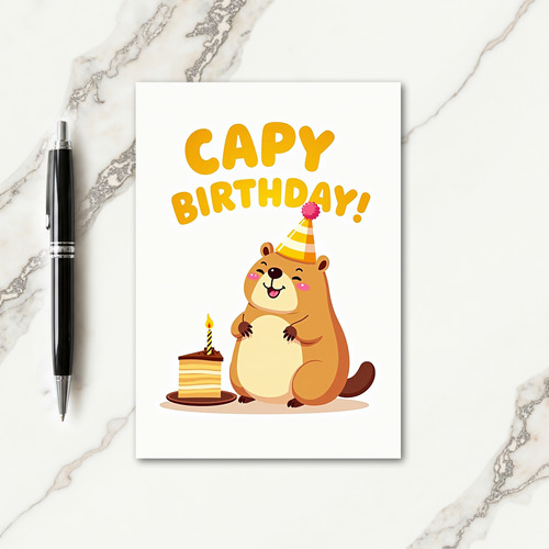 Cheerful Rodent Birthday Card