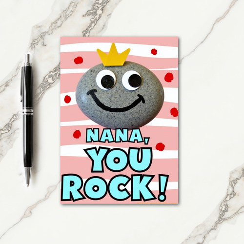 Cheerful Stone Mothers Day Card
