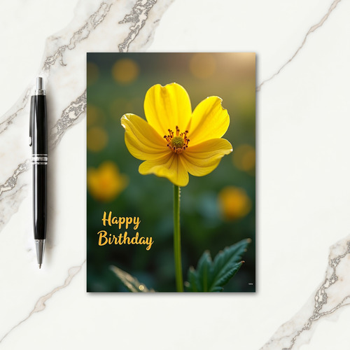 Cheerful Sunny Petal Card