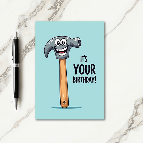 Cheerful Tool Birthday Card