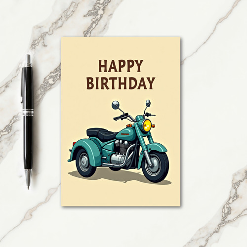 Cheerful Vehicle Birthday Card