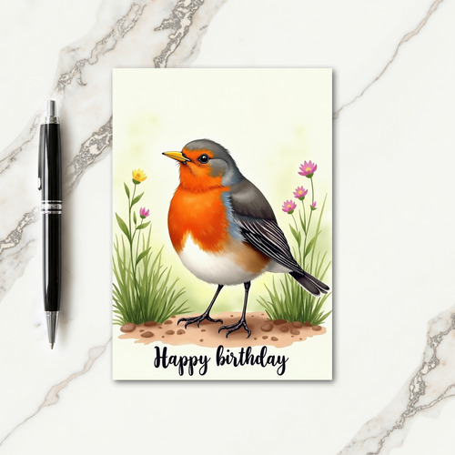 Cheerful Vibrant Bird Card