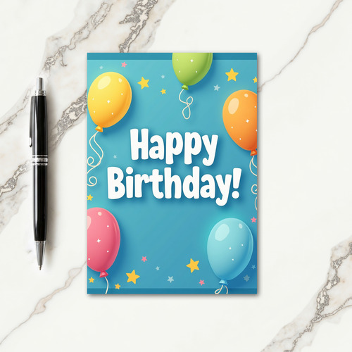 Cheerful Vibrant Birthday Card