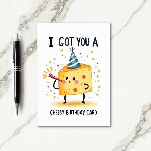 Cheerful Wedge Birthday Card