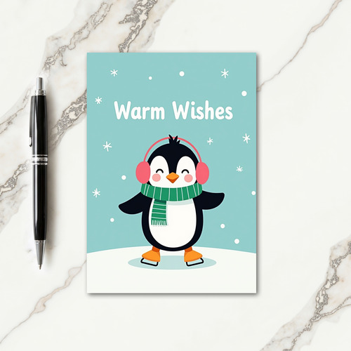 Cheerful Winter Bird Card