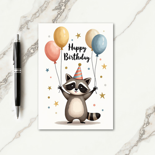 Cheerful Woodland Birthday Card