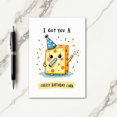 Cheerful Yellow Block Birthday Card