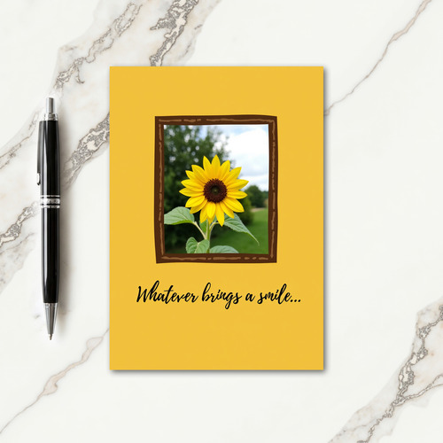 Cheerful Yellow Mothers Day Card