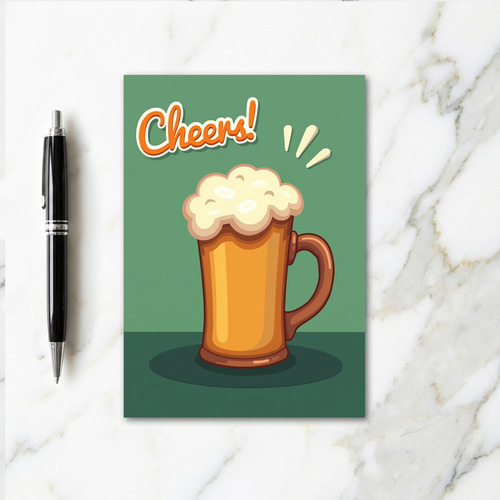 Cheers Beer Mug Celebration Card