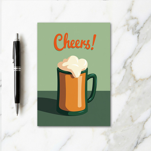 Cheers Beer Mug Fun Card