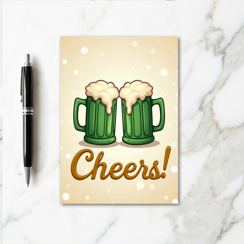 Cheers Beer Mugs Celebration Card