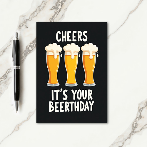 Cheers Beerthday Graphic Card