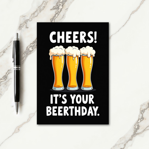 Cheers Beerthday Toast Card