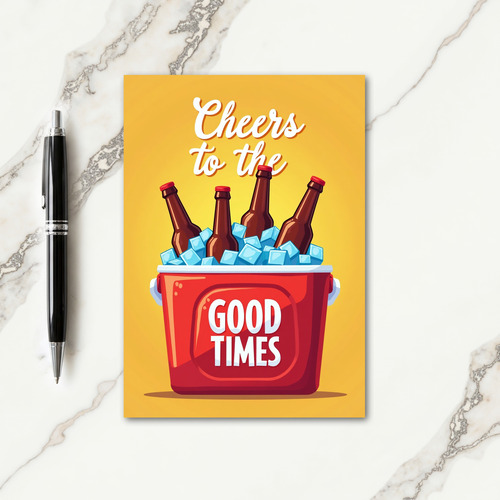 Cheers Birthday Cooler Card