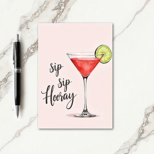 Cheers Birthday Drink Card