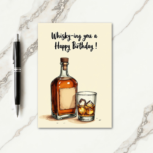 Cheers Birthday Still Life Card